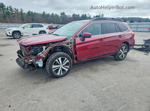 4S4BSENC2J3329894 2018 SUBARU OUTBACK Red Առջևի ձախ երեք քառորդ տեսարան