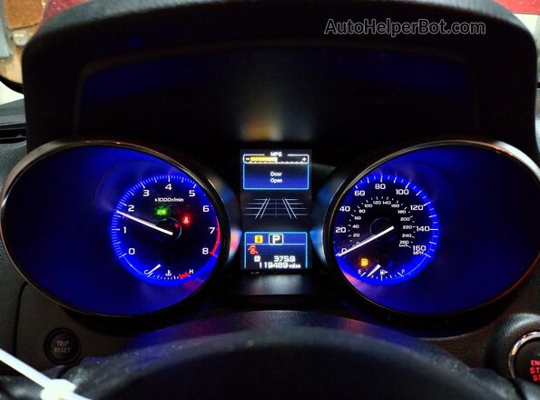 4S4BSENC3J3386962 2018 SUBARU OUTBACK Red Vista del cuadro de instrumentos