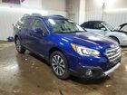 2016 Subaru Outback 3.6r Limited Blue vin: 4S4BSENC5G3249305