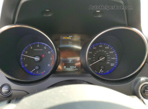 4S4BSENC8H3301883 2017 SUBARU OUTBACK Blue Widok zestawu wskaźników