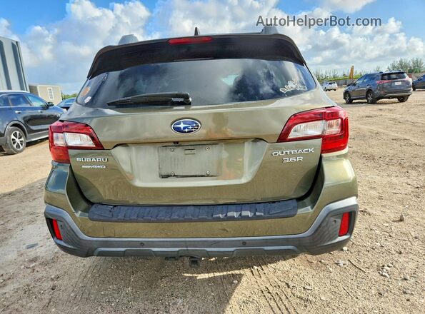 4S4BSENC8J3217519 2018 SUBARU OUTBACK Green Vista trasera