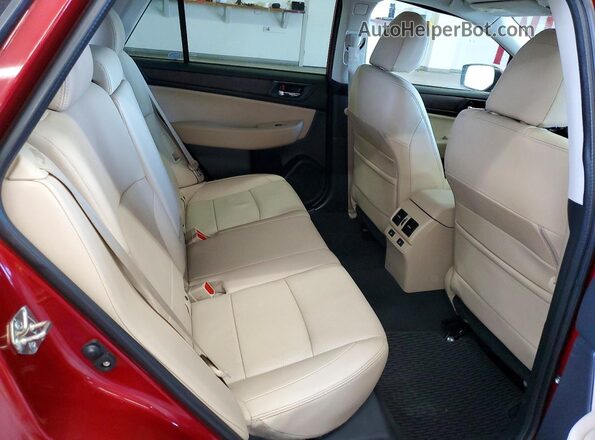 4S4BSENC9G3344241 2016 SUBARU OUTBACK Red Widok wnętrza z tyłu