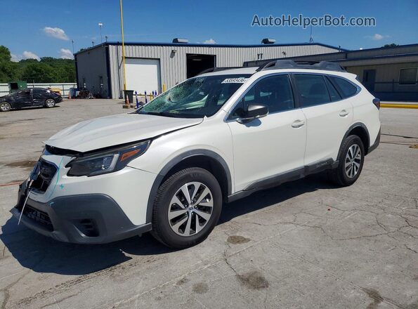 4S4BTAAC1L3130558 2020 SUBARU OUTBACK Белый Передняя левая четверть