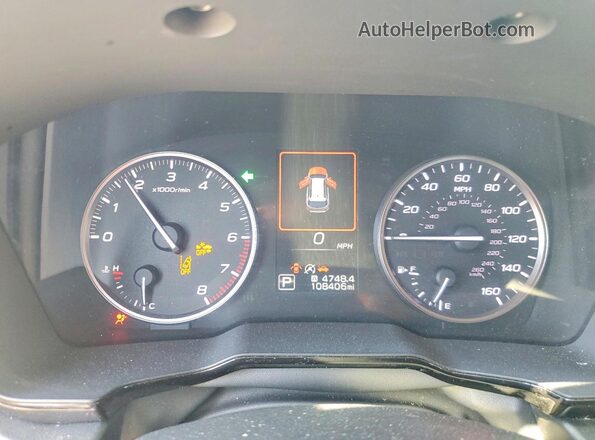 4S4BTAAC1L3130558 2020 SUBARU OUTBACK Белый Вид щитка приборов