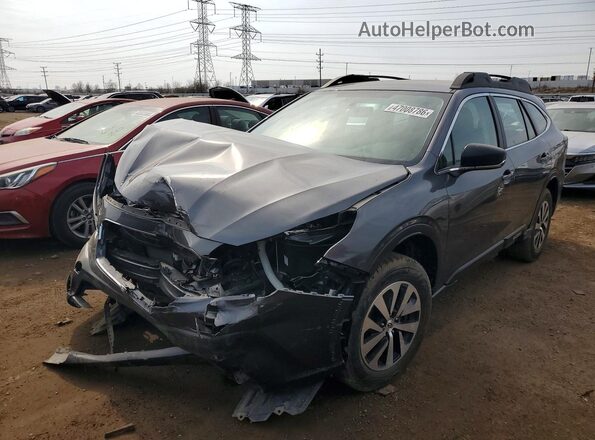 4S4BTAAC1M3197369 2021 SUBARU OUTBACK Gray Vista tres cuartos delantera izquierda