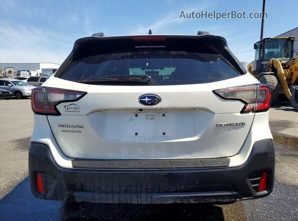 4S4BTAAC7L3181191 2020 SUBARU OUTBACK Белый Вид сзади