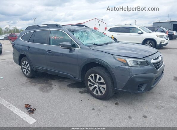 4S4BTACC2M3191349 2021 SUBARU OUTBACK Gray Przód prawy