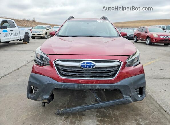 4S4BTACC3L3203359 2020 SUBARU OUTBACK Burgundy Front view