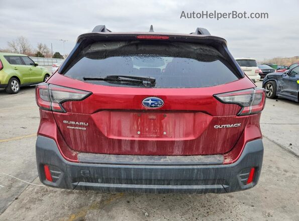 4S4BTACC3L3203359 2020 SUBARU OUTBACK Burgundy Rear view