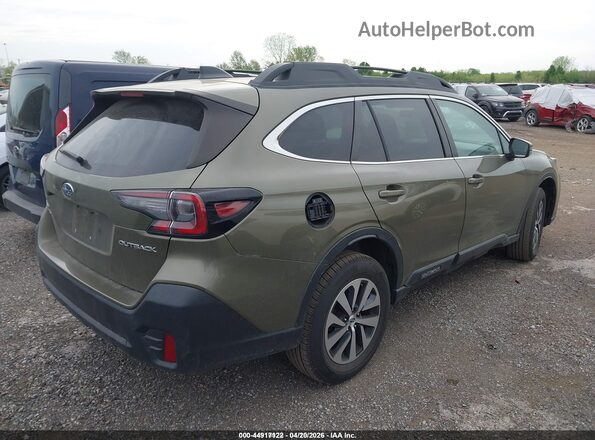 4S4BTACC3N3100591 2022 SUBARU OUTBACK Зеленый Задняя правая четверть