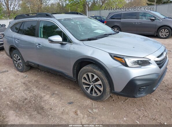 4S4BTACC4L3255955 2020 SUBARU OUTBACK Light Blue Передняя правая четверть