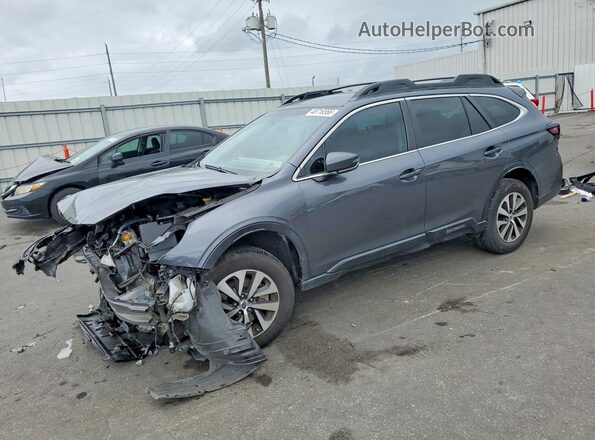 4S4BTACC4M3188355 2021 SUBARU OUTBACK Серый Передняя левая четверть