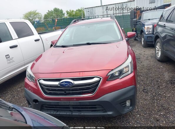 4S4BTACC4N3101152 2022 SUBARU OUTBACK Maroon Widok zestawu wskaźników