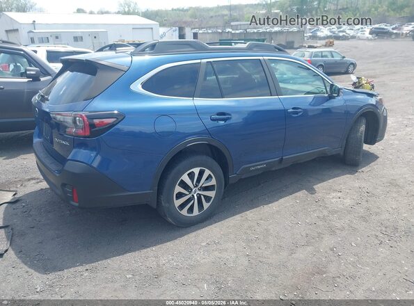 4S4BTADC7M3206958 2021 SUBARU OUTBACK Синий Задняя правая четверть