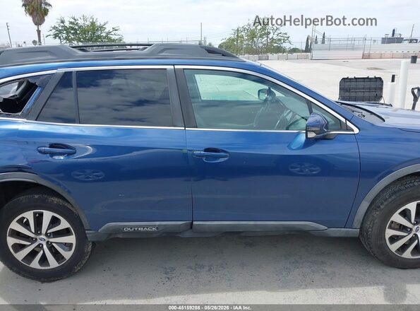 4S4BTAEC3L3124903 2020 SUBARU OUTBACK Синий Панорамный вид салона 360°