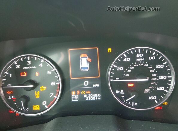 4S4BTAEC7L3218038 2020 SUBARU OUTBACK Gray Vista del cuadro de instrumentos