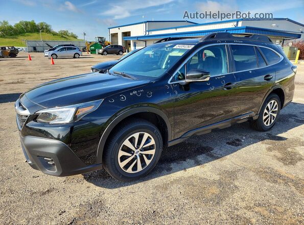 4S4BTAEC8L3201040 2020 SUBARU OUTBACK Черный Передняя левая четверть