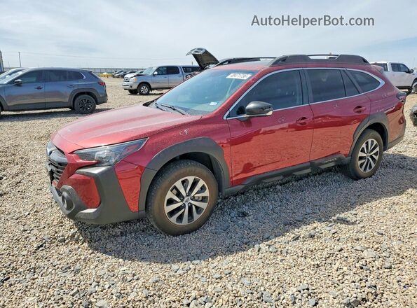 4S4BTAFC4S3165893 2025 SUBARU OUTBACK Красный Передняя левая четверть