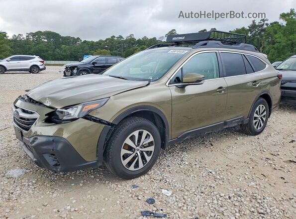 4S4BTAFC6N3228657 2022 SUBARU OUTBACK Зеленый Передняя левая четверть