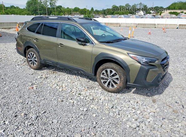 4S4BTAFC9S3233394 2025 SUBARU OUTBACK Зеленый Передняя правая четверть