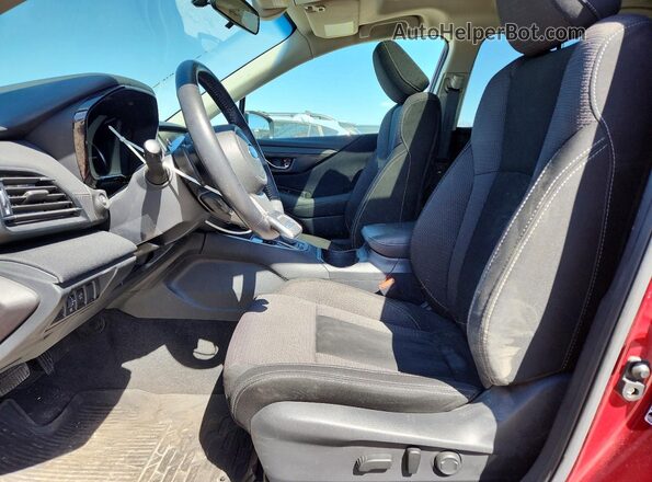4S4BTAFCXM3187867 2021 SUBARU OUTBACK Maroon Front interior view