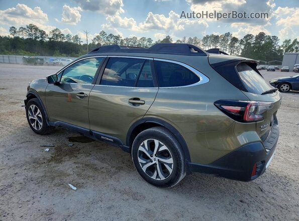 4S4BTALC6L3202805 2020 SUBARU OUTBACK Зеленый Задняя левая четверть