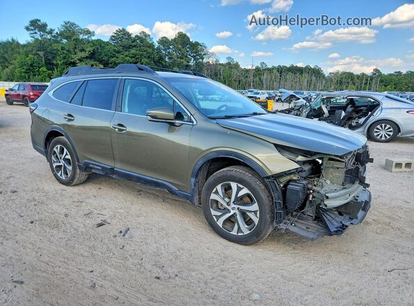 4S4BTALC6L3202805 2020 SUBARU OUTBACK Зеленый Передняя правая четверть