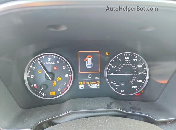 4S4BTALC6L3202805 2020 SUBARU OUTBACK Зеленый Вид щитка приборов