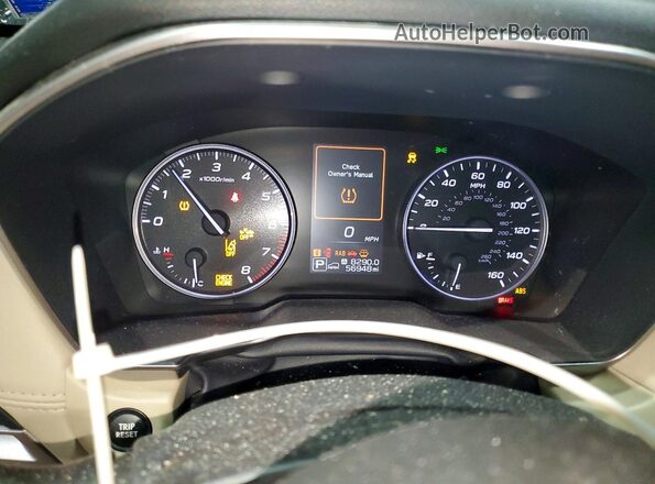 4S4BTALC6L3204022 2020 SUBARU OUTBACK Черный Вид щитка приборов
