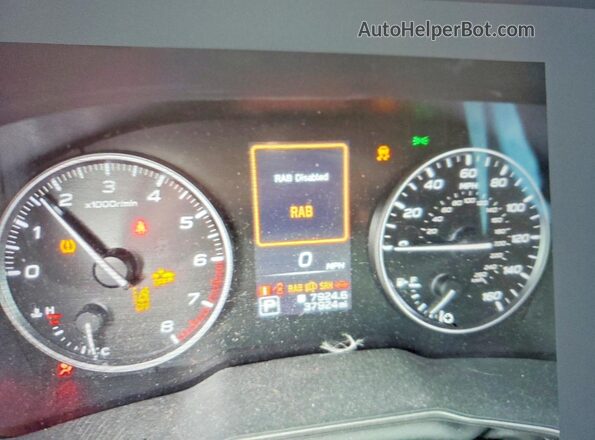 4S4BTAMC1R3291531 2024 SUBARU OUTBACK Gray Вид щитка приладів