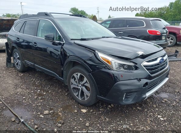 4S4BTAMC5M3204013 2021 SUBARU OUTBACK Черный Передняя правая четверть