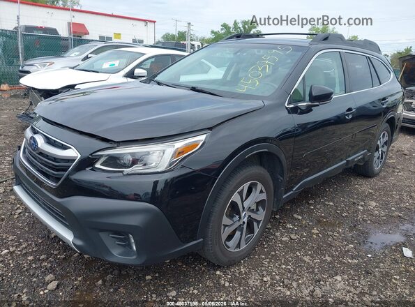 4S4BTAMC5M3204013 2021 SUBARU OUTBACK Черный Передняя левая четверть