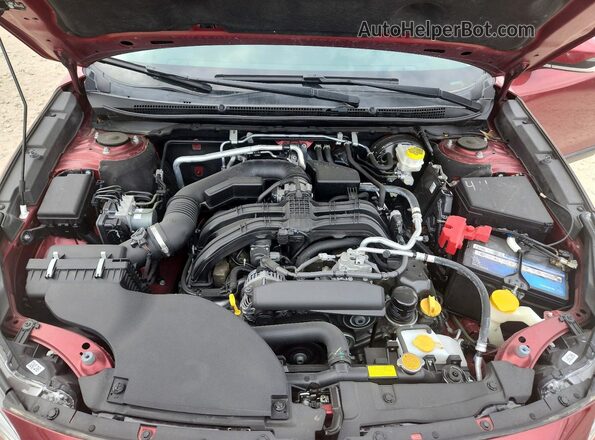 4S4BTAMCXN3109075 2022 SUBARU OUTBACK Red Vista del compartimento del motor