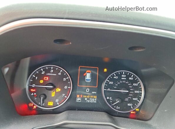 4S4BTANC0L3104608 2020 SUBARU OUTBACK Зеленый Вид щитка приборов