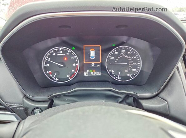 4S4BTANC0L3185657 2020 SUBARU OUTBACK Burgundy Widok zestawu wskaźników