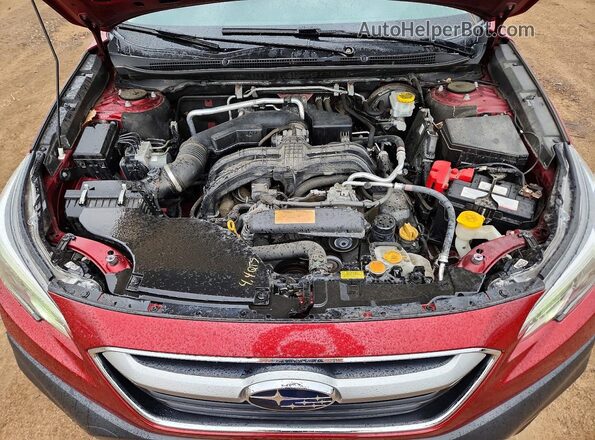 4S4BTANC0L3185657 2020 SUBARU OUTBACK Burgundy Widok wnętrza z tyłu