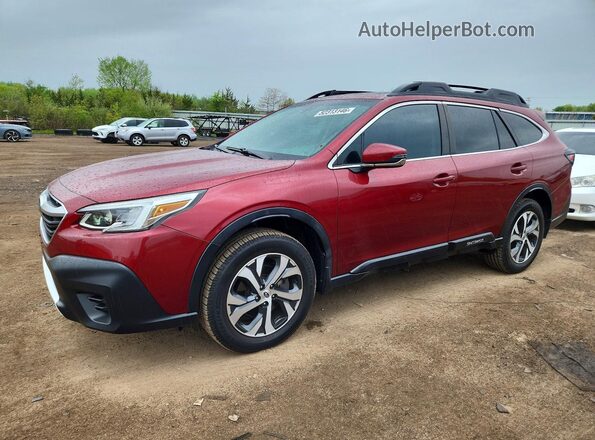 4S4BTANC0L3185657 2020 SUBARU OUTBACK Burgundy Przód lewy