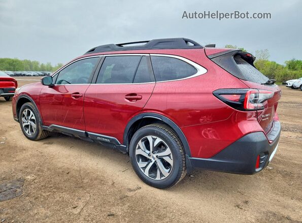 4S4BTANC0L3185657 2020 SUBARU OUTBACK Burgundy Tył lewy