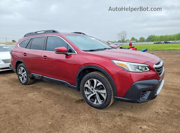 4S4BTANC0L3185657 2020 SUBARU OUTBACK Burgundy Przód prawy