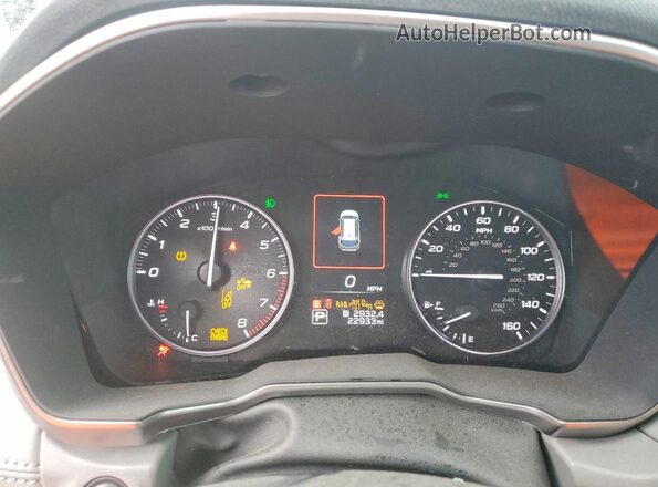 4S4BTANC0R3149296 2024 SUBARU OUTBACK Gray Вид щитка приладів