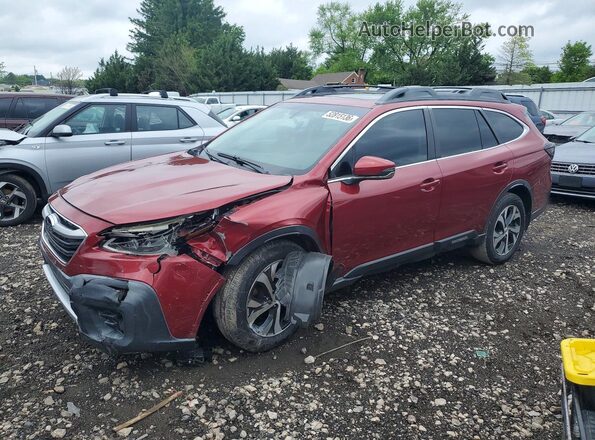 4S4BTANC1L3118274 2020 SUBARU OUTBACK Бордовый Передняя левая четверть