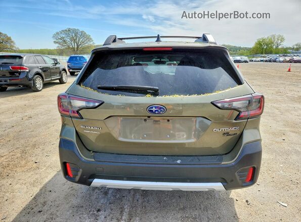 4S4BTANC2L3156502 2020 SUBARU OUTBACK Зеленый Вид сзади