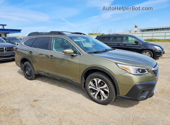 4S4BTANC2L3156502 2020 SUBARU OUTBACK Зеленый Передняя правая четверть