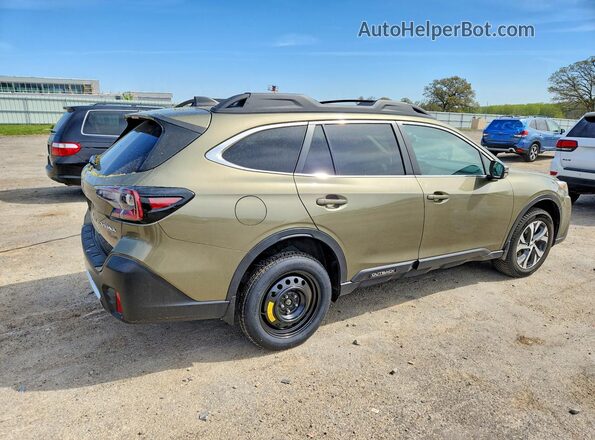 4S4BTANC2L3156502 2020 SUBARU OUTBACK Зеленый Задняя правая четверть