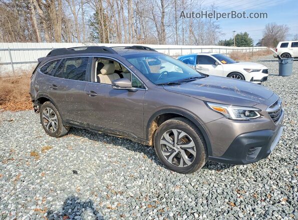 4S4BTANC3M3108413 2021 SUBARU OUTBACK Коричневый Передняя правая четверть