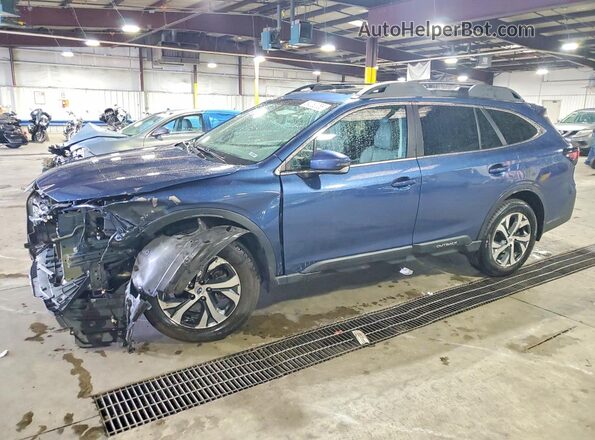 4S4BTANC4L3202086 2020 SUBARU OUTBACK Синий Передняя левая четверть