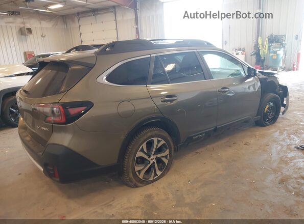 4S4BTANC4N3134696 2022 SUBARU OUTBACK Зеленый Задняя правая четверть