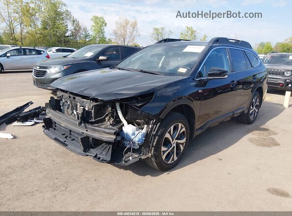 4S4BTANC4N3218095 2022 SUBARU OUTBACK Черный Передняя левая четверть