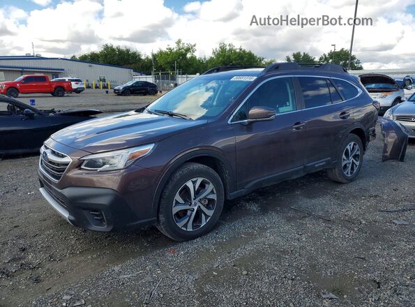4S4BTANC5N3211642 2022 SUBARU OUTBACK Коричневый Передняя левая четверть