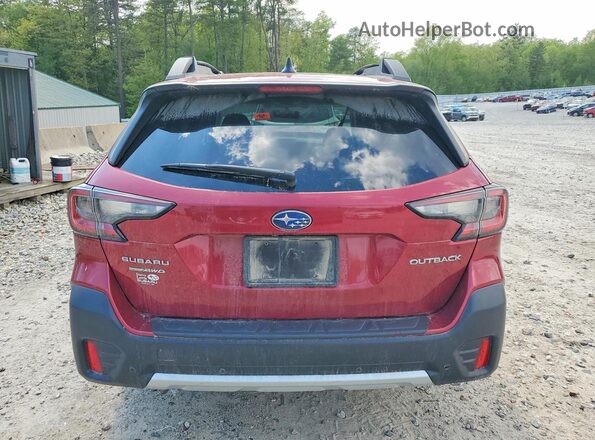 4S4BTANC6N3158238 2022 SUBARU OUTBACK Red Widok z tyłu